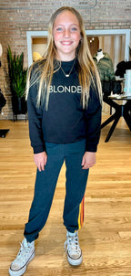 Kids Black Blonde/Brunette sweatshirt