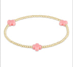 Enewton signature cross 2mm bracelet pink