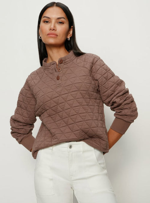 Quilted botton popover
