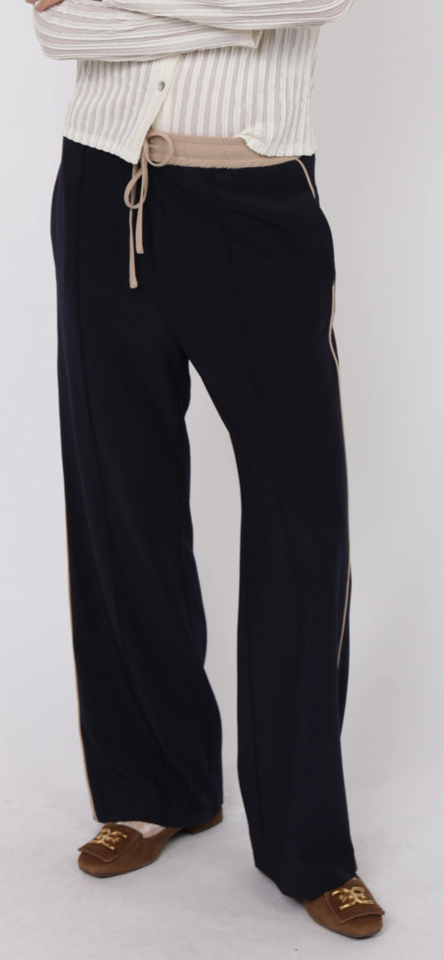 On film vintage drawstring pant
