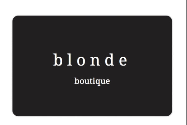 Blonde Boutique Gift card