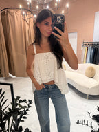 Ainslee eyelet top