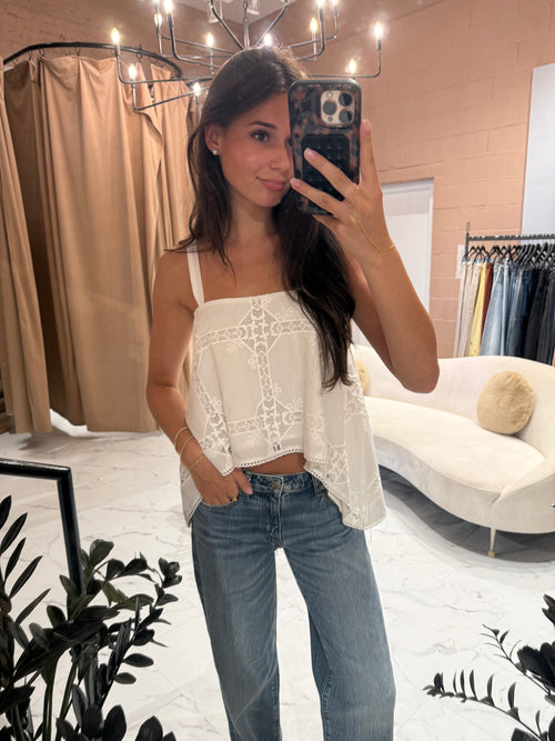 Ainslee eyelet top