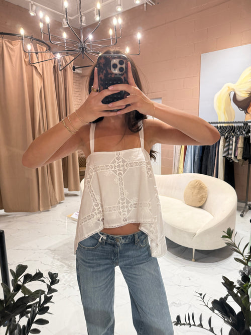 Ainslee eyelet top