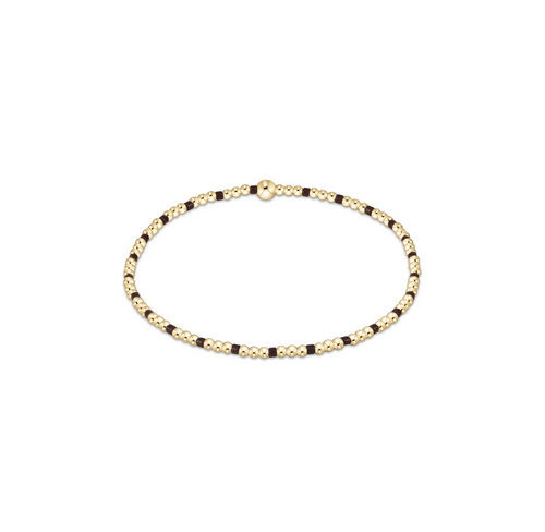 enewton hope sincerity pattern 2mm bead bracelet - chocolate