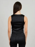 Black bustier top