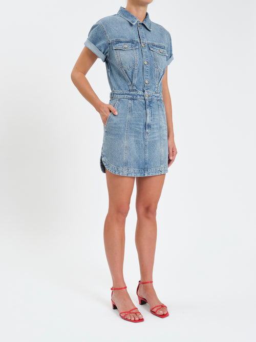TOPANGA DRESS SHORT SLEEVE DRESS