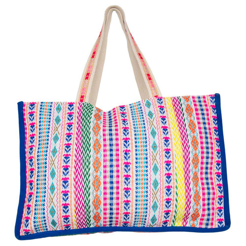 BEACH Tasseled Tote Bag
