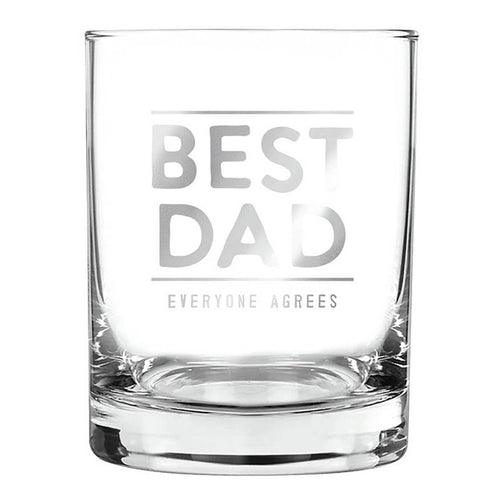 Best Dad rock glass