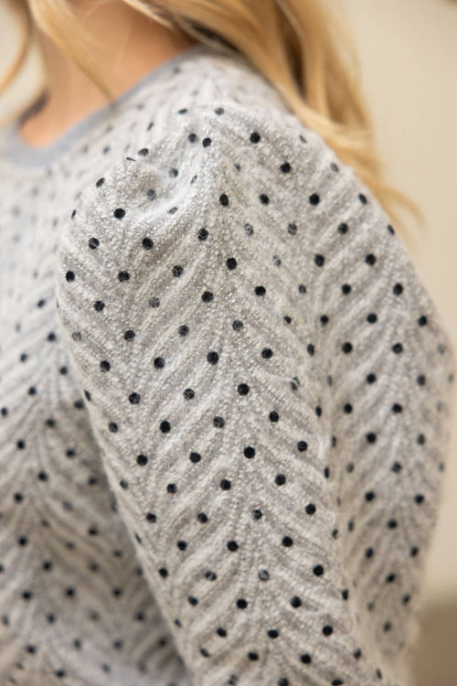 Presley Puff Sleeve Polkadot Top