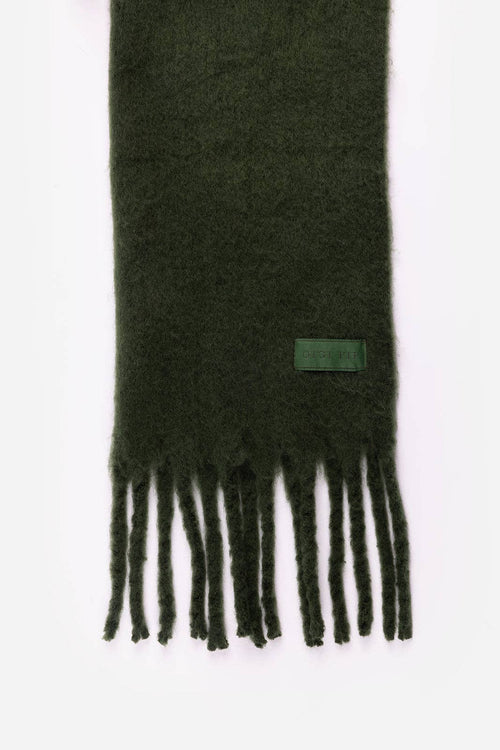 Mik Oversized Scarf: Dark Green