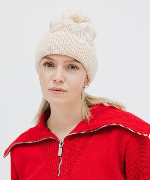 Elio Pom Beanie: Cream