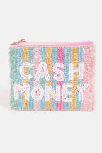 Cash Money Print Coin Purse
