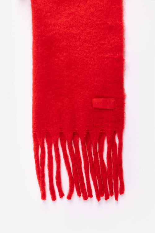 Mik Oversized Scarf: Red