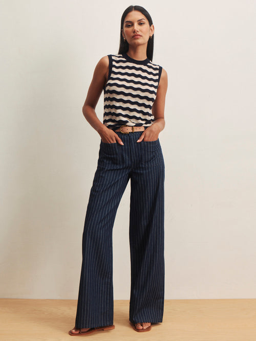 EVERYDAY CHEVRON KNIT SHELL