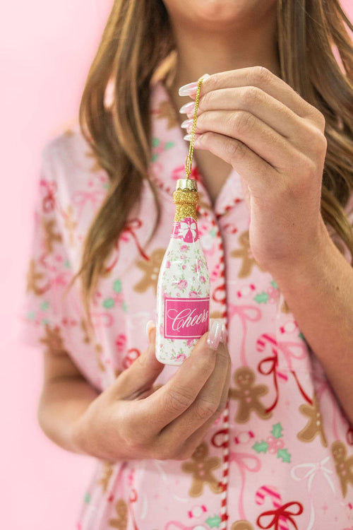 Champagne Christmas Ornament