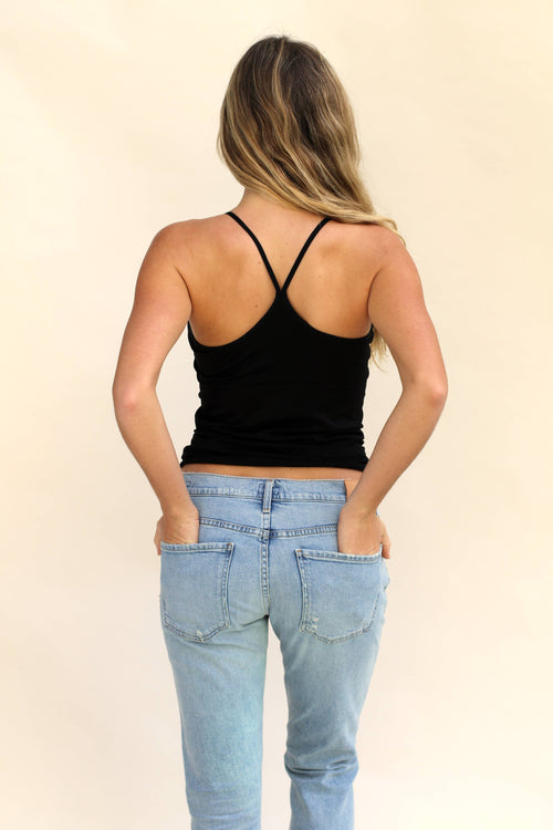 Racerback Cami: Black