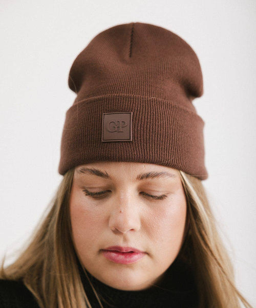 GP Knit Beanie: Chocolate