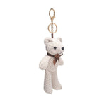 Clay Keychain Charm: Cream Bear