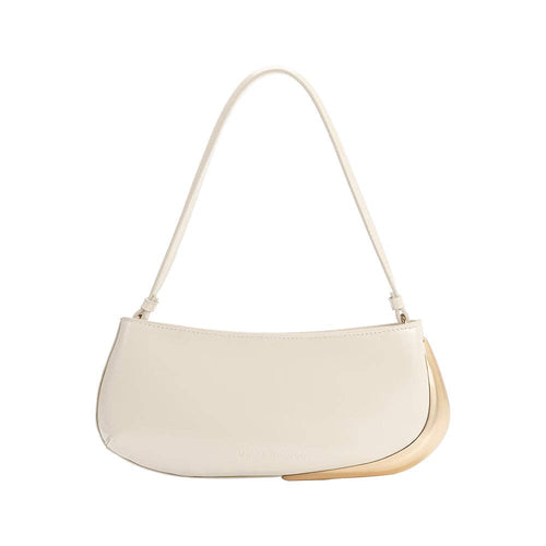 Sade Ivory Recycled Vegan Leather Shoulder Bag