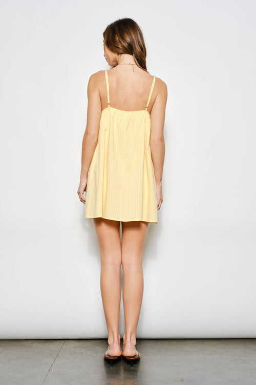 Celiah yellow mini dress