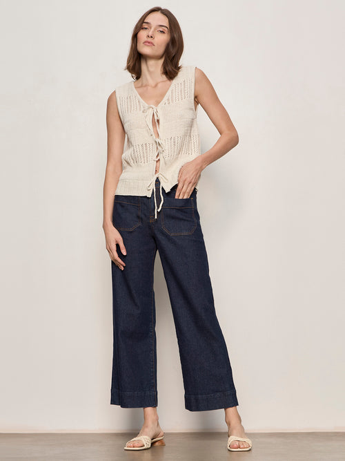 STILL COOL V NECK TIE SHELL