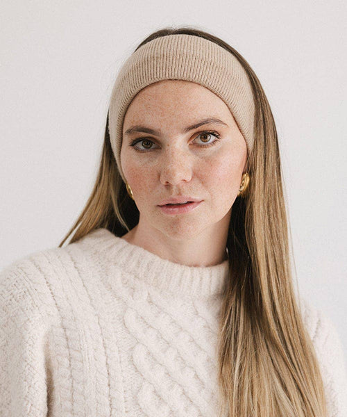 Payton Winter Headband: Tan