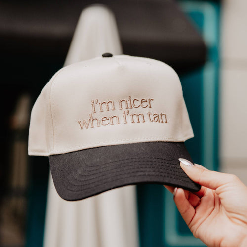 Nicer When I'm Tan Two-Toned Vintage Hat