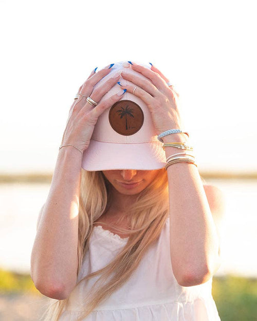 Trucker Hat - Pink/White Palm