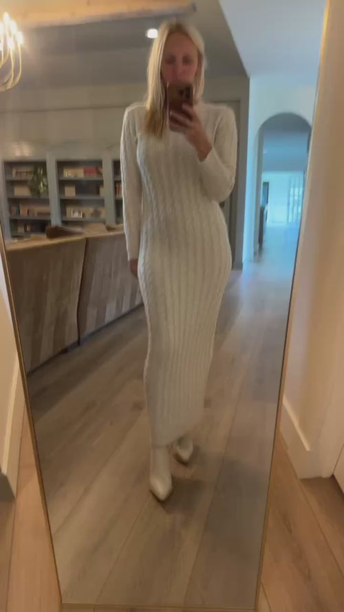 Cable maxi dress