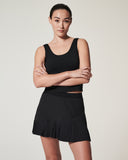 Spanx pleated black skort