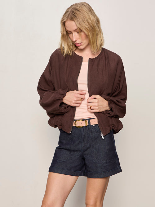 LINEN BUBBLE JACKET