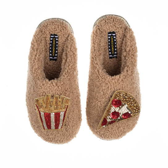 Pizza and fries slippers